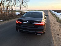 BMW 750 long, G12, черный, 2016